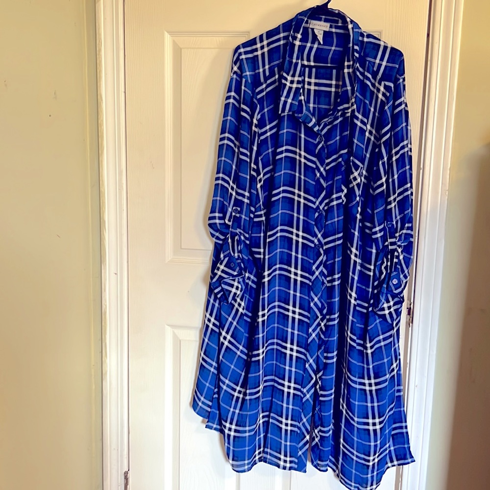 Catherines shirt dress for women. Size 4X